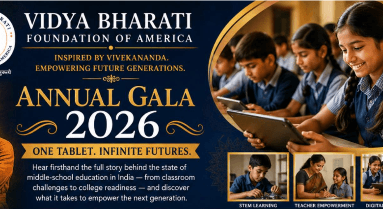 Vidya Bharati Foundation USA Gala in Burlington to Spotlight India’s Education Future